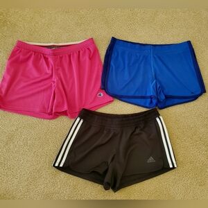 3 womens workout shorts